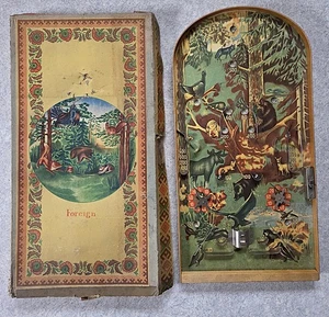 Vintage wooden pinball game/ball game from a bistro + box - Picture 1 of 8