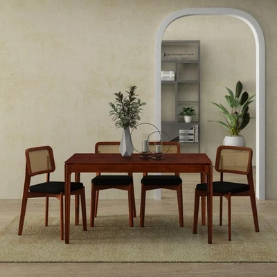 Mesa de comedor rectangular de 55 pulgadas de diseño moderno Mingle para comedor, salón... Foto 1 de 4