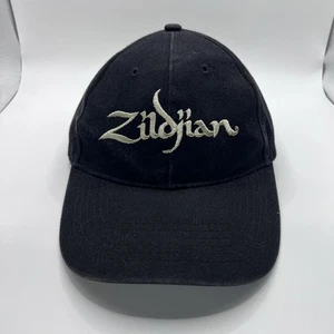 Zildjian Cymbals Black Hat Baseball Gold Embroidered Adjustable Strap Hat Cap - Picture 1 of 6