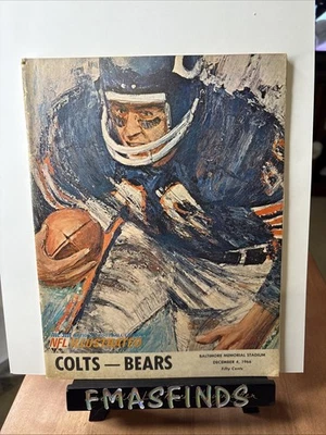 M3 1966 GALE SAYER DITKA BUTKUS BEARS VS COLTS Football Program UNITAS - Image 1 of 3