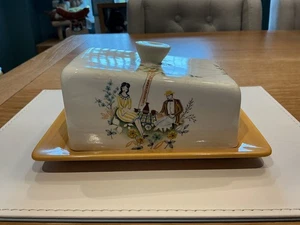 BESWICK ENGLAND UNTER DEM ORANGENBAUM DECKEL BUTTER-/KÄSESCHALE KERAMIK - Bild 1 von 20