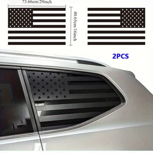 High - quality American Flag Sticker for Car Rear Window Suitable for Sedans NEW - Picture 1 of 5