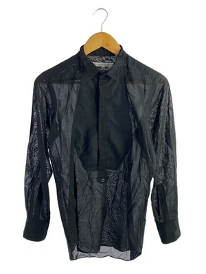 Camisa manga larga John Lawrence Sullivan, talla 34, algodón, negra Foto 1 de 4