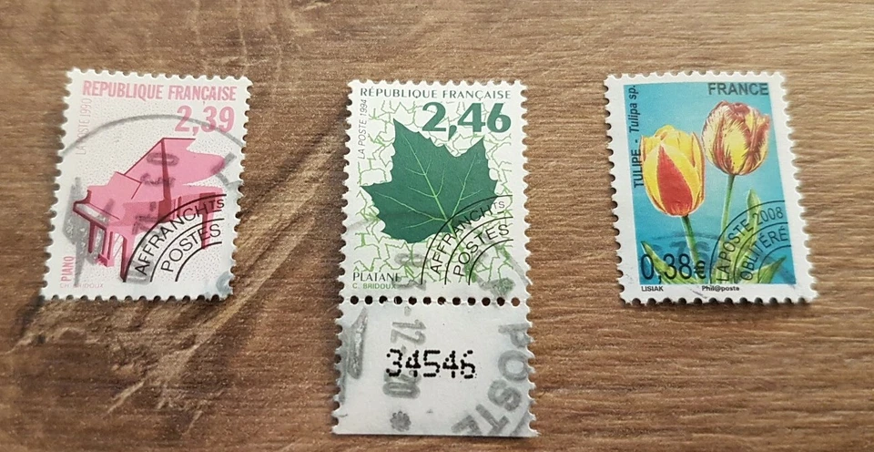 Lot Timbres France Préoblitéré N°211-233-254 Oblitéré cachet rond " - Photo 1/1