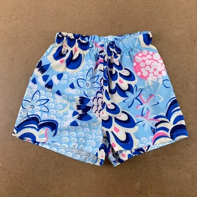 Pantalones Cortos Boohoo Para Mujer Talla 6 Azul Estampado Floral Ligeros Pull On Salón Nuevos Foto 1 de 4