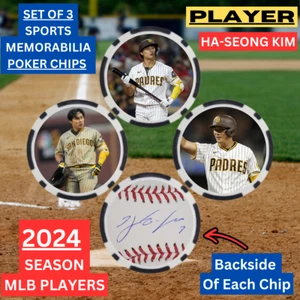HA-SEONG KIM - 2024 MLB PLAYER - POKER CHIP SET - **SIGNED** - Picture 1 of 2