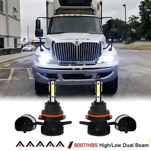 2X LED Headlight Bulbs Kit High Low For International 4100 4200 4300 4400 8500 - Foto 1 di 12