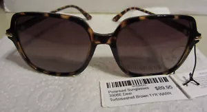 Locello Tortoiseshell Brown women’s polarised sunglasses - Like new + tags - Picture 1 of 5