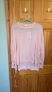 BNWT Ted Baker Nicci Pale Pink Fine Knit Jumper TB 5 UK 16 - Picture 1 of 5