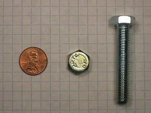 HEX TAP BOLT #(3/8"-16) x 2" STEEL, FULLY THREADED, ZINC-PLATED - Bild 1 von 1