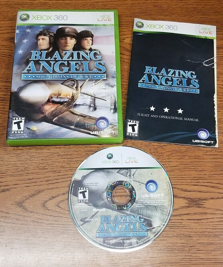 BLAZING ANGELS: SQUADRONS OF WWII MICROSOFT XBOX 360 COMPLETE TESTED & PLAYS