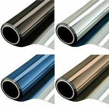 Reflective Window Film Home Privacy One Way Mirror Heat UV Static Cling No Glue