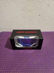 Alpinestars Vision 8 Corp Goggle Motorcross Brille Blue White Mirror Blue - Bild 1 von 5