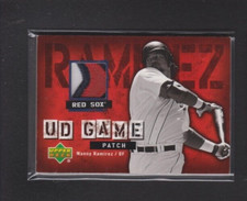 2006 UPPER DECK UD GAME PATCH 3 COLOR MANNY RAMIREZ RED SOX SSP 1:1500 PACK ODDS