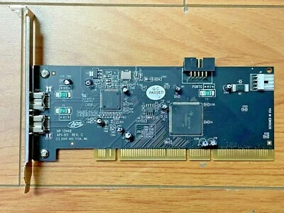 ADS API-811 FireWire 1394b 800Mbps PCI-X Fire Wire Add-On Card 398400-001 HP - Image 1 of 4
