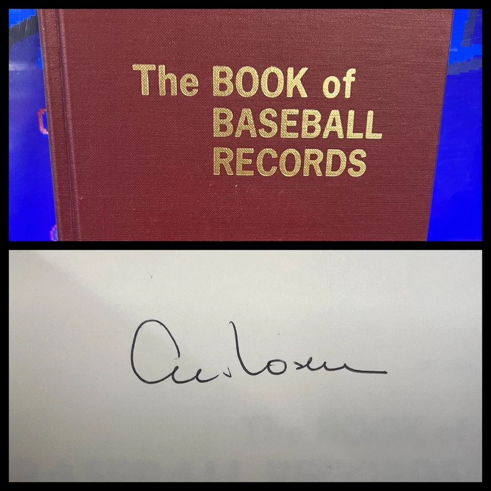Libro de récords de béisbol HC firmado por Al Rosen de 1983 Foto 1 de 4