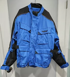 Fly Racing Terra Trek 2 Armored Jacket Blue & Black--Size 3XL, Barely Used - Picture 1 of 19