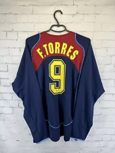 ATLETICO MADRID #9 F. TORRES 2004 2005 VINTAGE RETRO FOOTBALL SHIRT JERSEY AWAY - Picture 1 of 11