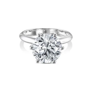14k Ring E VVS1 4.72 Carat Lab-grown Diamond GIA Certification Women Jewelry - Picture 1 of 7