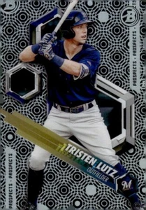 2018 Bowman Hi Tek Circles #PHT-TL Tristen Lutz PRO Milwaukee Brewers - Picture 1 of 2