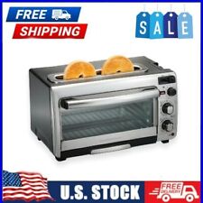 Hamilton Beach 2-in-1 Countertop Oven and Long Slot Toaster, Stainless Steel 311