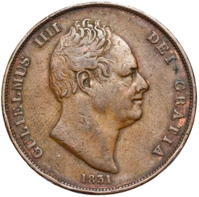 Great Britain - William IV. - Coin - 1 Penny Pence 1831 - CONDITION! - Image 1 of 2