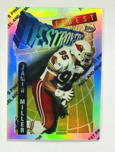 1996 Topps Finest Jamir Miller Refractor Card #302 Destroyers Cardinals Legend! - Picture 1 of 3