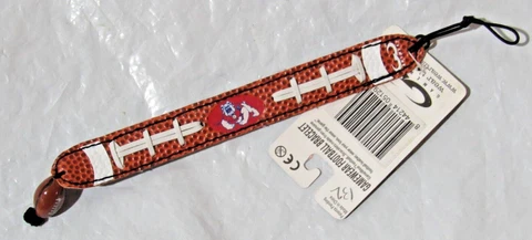 NCAA Georgia Bulldogs Football Brown w/White Laces Bracelet by GameWear Cover