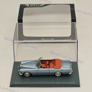 NEO 1/87 Bentley SIII Continental Mulliner Park Ward Convertible Blue Resin Car - Picture 1 of 6