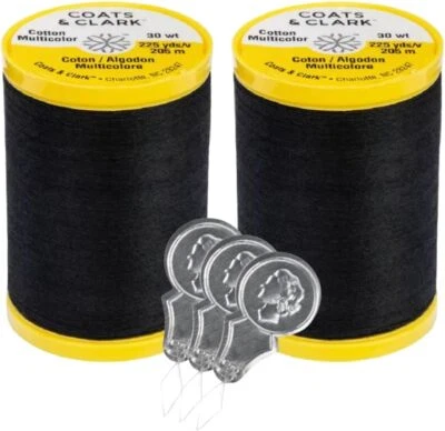 Coats & Clark Cotton All Purpose Sewing Thread 100% Mercerized Cotton 225 Yards  - Image 1 of 4
