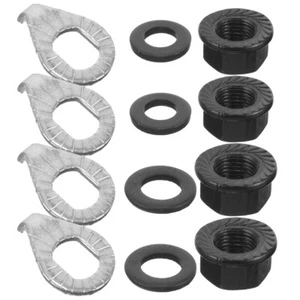 5 Sets Bicycle Hub Nut Washer Bike Wheel Lug Front Quick Release Nuts - Picture 1 of 12