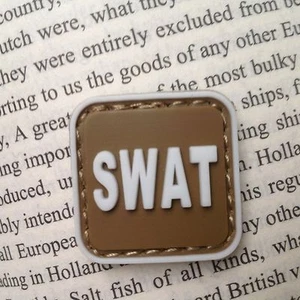 2 PC USA SWAT US Specia Force 3D PVC RUBBER BADGE HOOK PATCH GLOW IN DARK - Picture 1 of 5