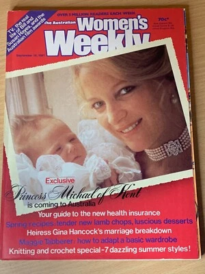 The Australian Women's Weekly Magazine September 16 1981 Princess Michael Kent - Image 1 of 2