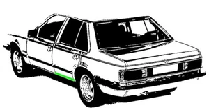 Reparaturblech - Untertürblech hinten links für Opel Rekord E und Commodore C - Bild 1 von 4