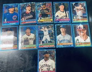 2025 Topps Heritage Blue Sparkles Card Lot. (11 Cards) Jung Goo Lee, Etc. - Picture 1 of 5