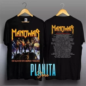 Manowar Tour 2025 T-Shirt - Heavy Metal Band Shirt - Unisex Concert Tee - Picture 1 of 3