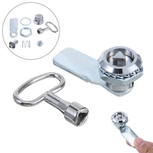 Gas Meter Cam Lock & Key Gas Electric Meter Door Cabinet Box Latch Locker - Picture 1 of 11