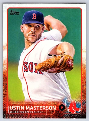 2015 Topps Series 2 Base # 433 Justin Masterson - Boston Red Sox - Image 1 of 2