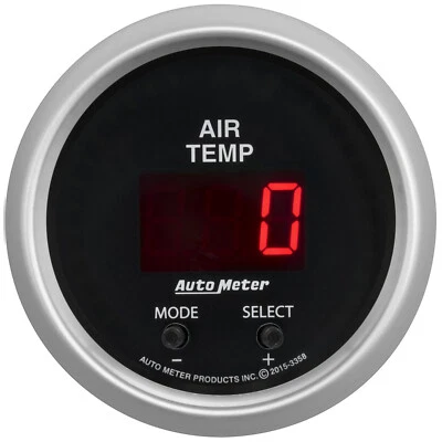 AutoMeter 3358 Sport-Comp Digital Air Temperature Gauge 2-1/16" 0-300-DEG - Image 1 of 2