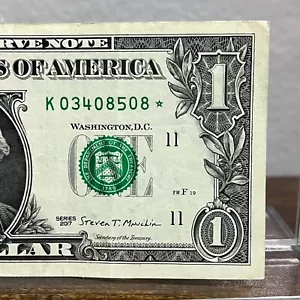 2017 Dallas Star Note One Dollar Bill K Sheet 250K Run 2 of 4 Lot of 1 - Picture 1 of 5