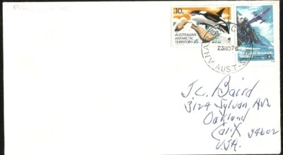 Australia Territorio Antártico Ballenas Asesinas Sello Isla Macquarie a EE. UU. Cubierta Foto 1 de 2