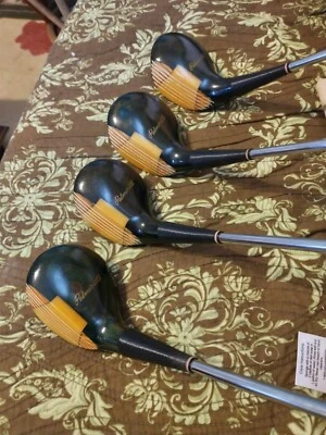 VINTAGE PALMERETTE PG PROFESSIONAL REGISTERED WOMEN'S RIGHT HAND 1,3,4,5 WOODS! - Image 1 of 4