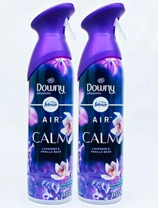 2 Febreze Air DOWNY CALM Lavender Vanilla Bean Air Freshener Room Spray 8.8 oz - Picture 1 of 2