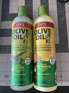 ORS Olive Oil Creamy Aloe Shampoo 12.5 oz and Replenishing Conditioner 12.25 oz - Picture 1 of 1