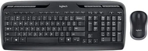 Logitech MK320 Kabellose Desktop Tastatur und Maus Combo 920-002836 - Schwarz - Bild 1 von 7