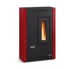 Stufa a pellet NORDICA EXTRAFLAME Luisella 4,4 kW rivestimento acciaio bordeaux - Foto 1 di 1