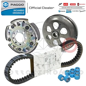 KIT FRIZIONE TOP CINGHIA ORIGINALE 8 RULLI CAMPANA PIAGGIO PER BEVERLY 500 2003 - Imagen 1 de 2