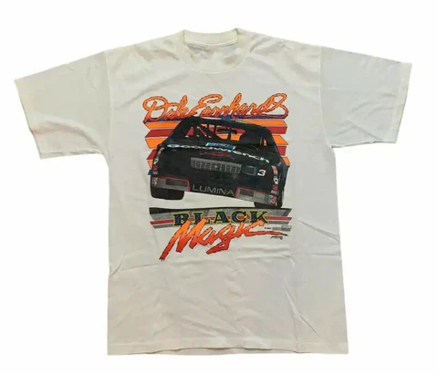 VTG  Nascar Dale Earnhardt Black Magic T-Shirt For Men Women S-3XL Cover