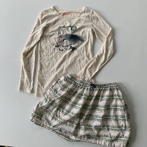 CREWCUTS J Crew Kids Collectible Ballerina Tee T-Shirt & Floral Skirt 12-14 Girl - Picture 1 of 6