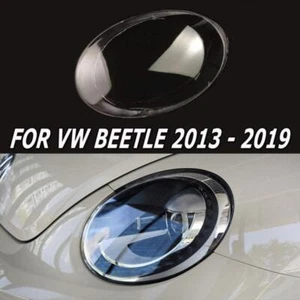 For VW Beetle 2013-2019 Headlight Headlamp Lens Cover Transparent Shell Left - Picture 1 of 6